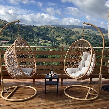 Les Chalets Bambi & Jacuzzi Privatif ลาแบรส ภายนอก รูปภาพ